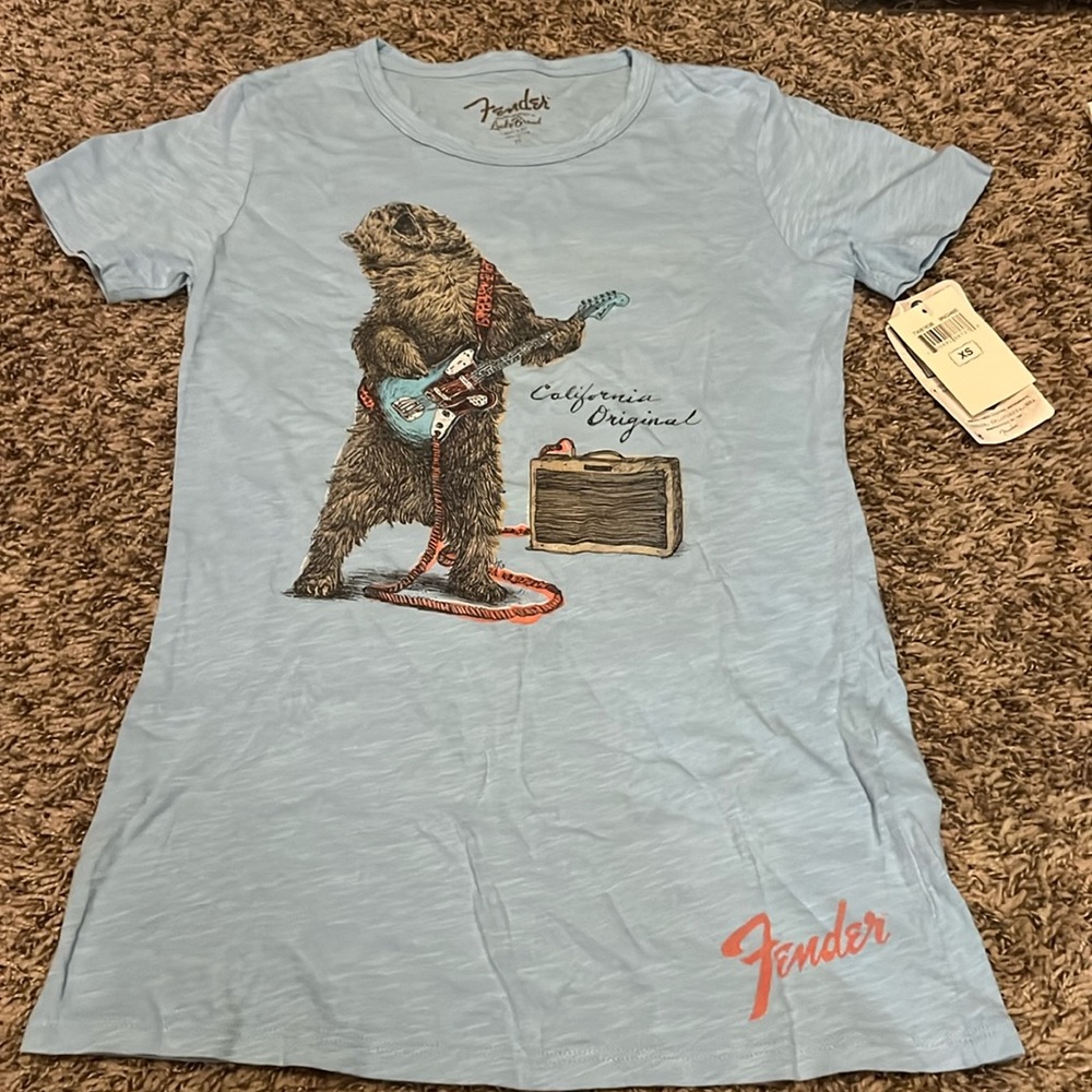 Lucky Brand Fender Bear Guitar Tee